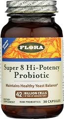 FloraHealth Super 8 Hi-Potency Probiotic, 42 Billion CFU, 30 Veg Caps | Daily Probiotic for Gut & Digestive Health, 42 Billio