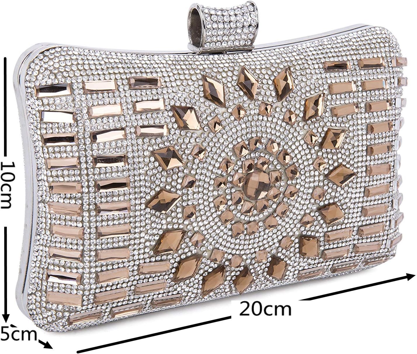 Pochette Elegante Da Donna Milà Bianca Ecopelle – Cerimonia, 22x13x5 Cm, Chiusura Magnetica