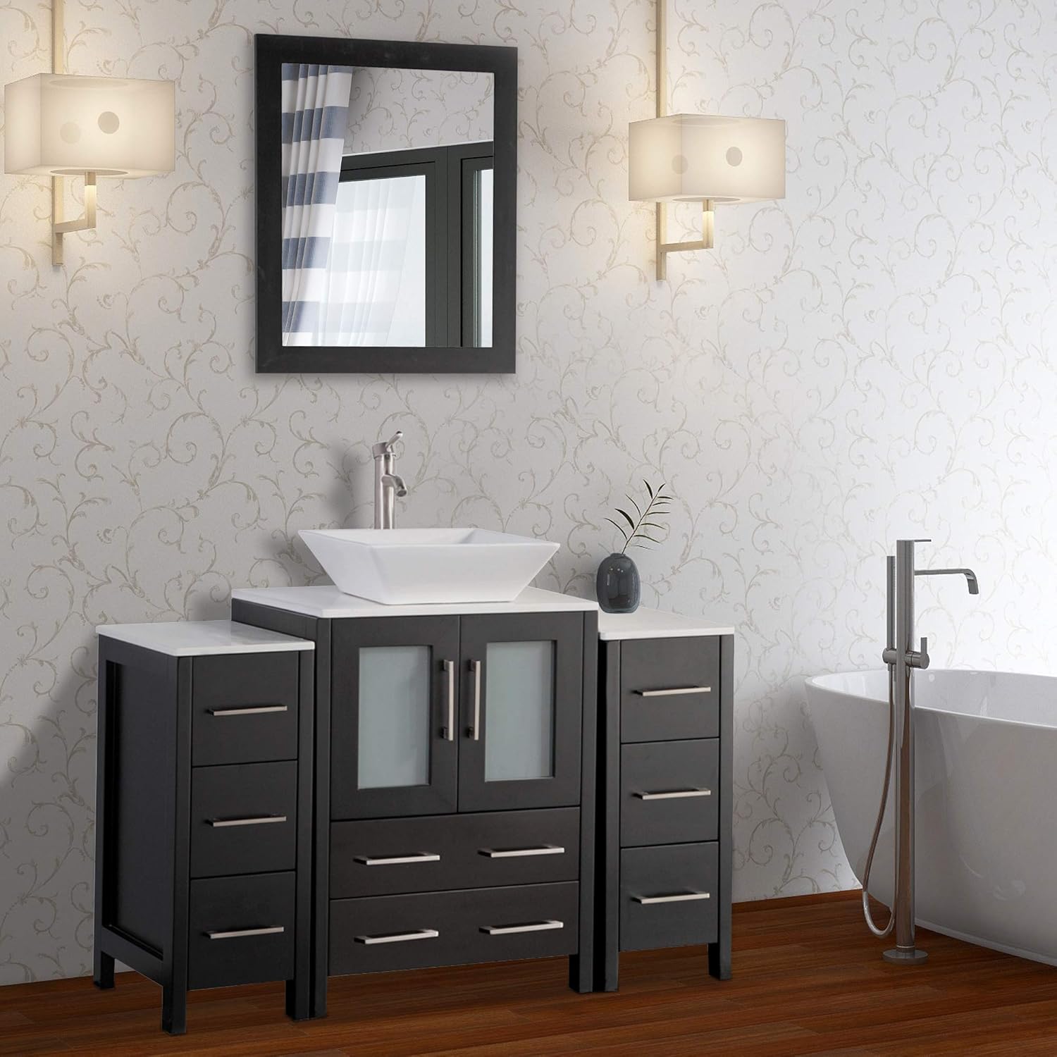 Amazon Com Vanity Art 48 Inch Single Sink Bathroom Vanity Combo