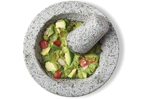 Fox Run 3867 Molcajete Mortar and Pestle, Granite Black