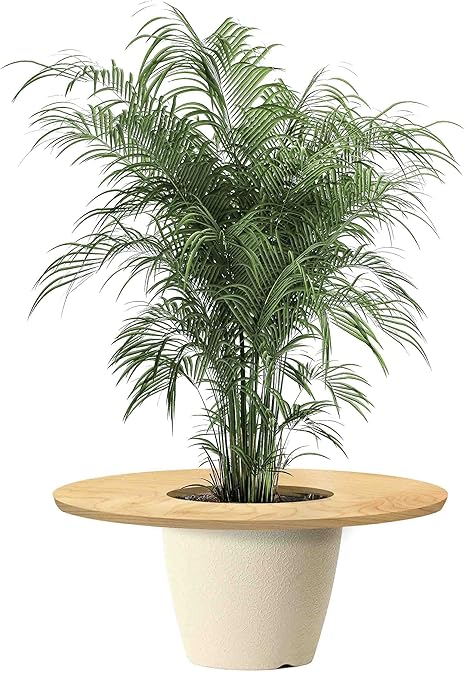 Amazon Veroman ポットテーブル プランツテーブル 植木鉢に載せる テーブル 組み立て式 観葉植物 インテリア コーヒーテーブル 45cm サークル 鉢 プランター