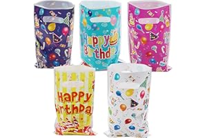 Saizone 25 Pcs Kids Party Favors - Birthday Goodie Candy Bags, Bolsitas Bolsas para Dulces de Cumpleaos, Loot Bags