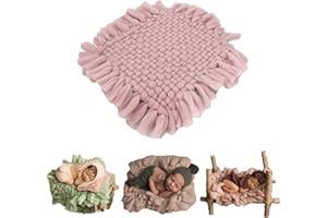 Zeroest Baby Photography Props Basket Braid Wrap Newborn Photo Shoot Baskets Filler Posing Stuffer Background Blanket