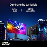 ASUS ROG Swift OLED PG27AQDM 27-inch QHD 240Hz 0.03ms G-SYNC Gaming Monitor view 3