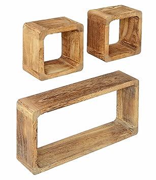 etagere bois cube