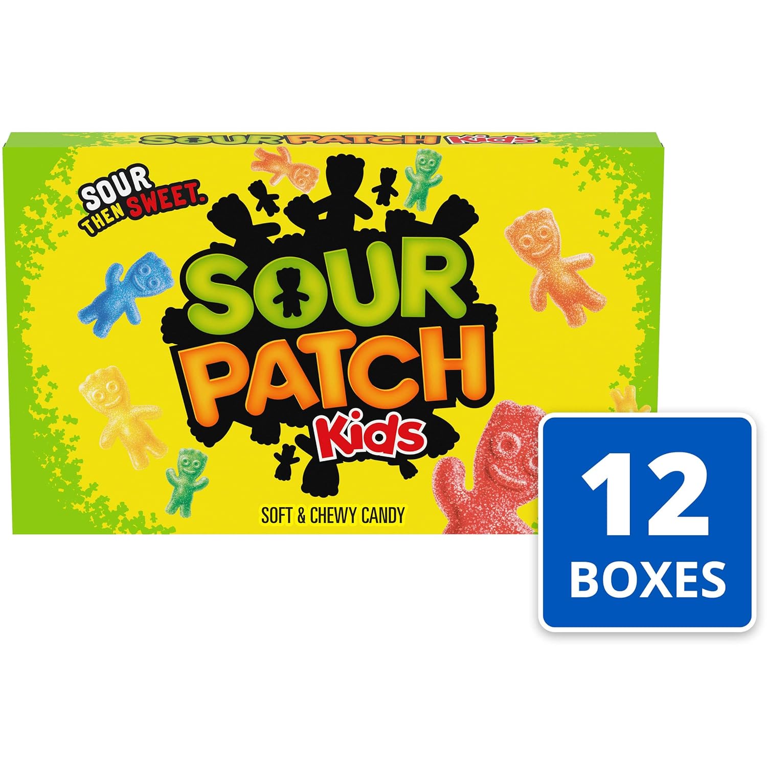SOUR PATCH KIDS Original Soft & Chewy Candy, 12 - 3.5 oz Boxes : Gummy Candy : Grocery & Gourmet Food