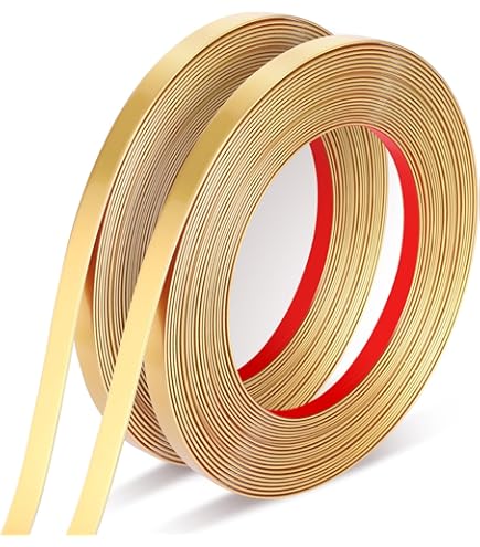 thumbnail image 2 of PATIKIL Caulking Trim Strip – 16.5 Ft Peel & Stick Wall Molding, Waterproof, Self-Adhesive – For Countertop, Tile, Tub, Ceiling (Gold) 2 of 9