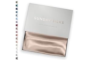COLORADO HOME CO SUNDAYSILKS™ PREMIUM Silk Pillow Cases | 100% Mulberry Silk Pillowcase, All Sides Real 22 Momme Grade 6A Silk, Standard Queen, King Size Silk Pillowcases, Silk Pillow Case with Zipper [Nude Champagne]