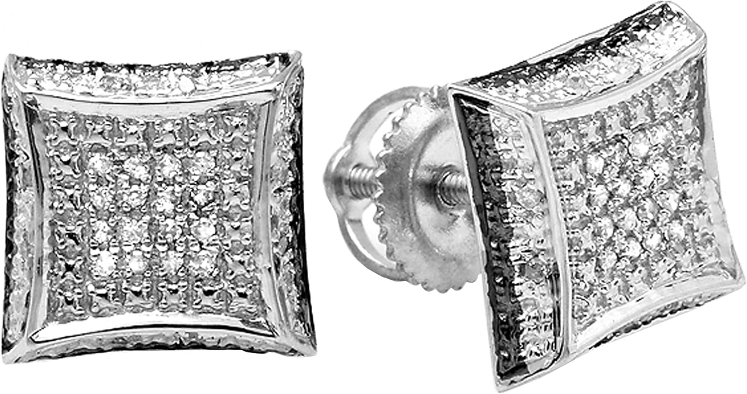 DazzlingRock Collection 14k Or blanc Rond I-J Diamant blanc