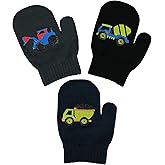 N'Ice Caps Kids Magic Stretch Gloves Mitten 3 Pairs Toddler Boys Girls Winter