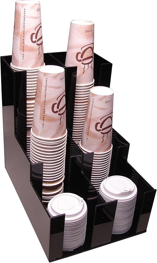 Amazon Com Cup Lid Holder Dispenser Coffee Cup Beverage Caddy