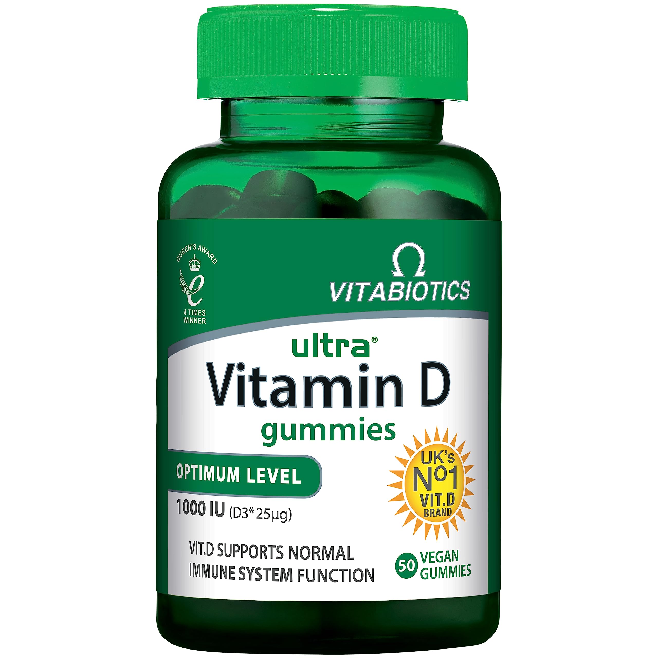 Vegan Vitamin D Gummies 1000IU, Vitabiotics Ultra