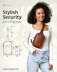 Vantamo Sling Bag for Women 29"-52" Adjustable