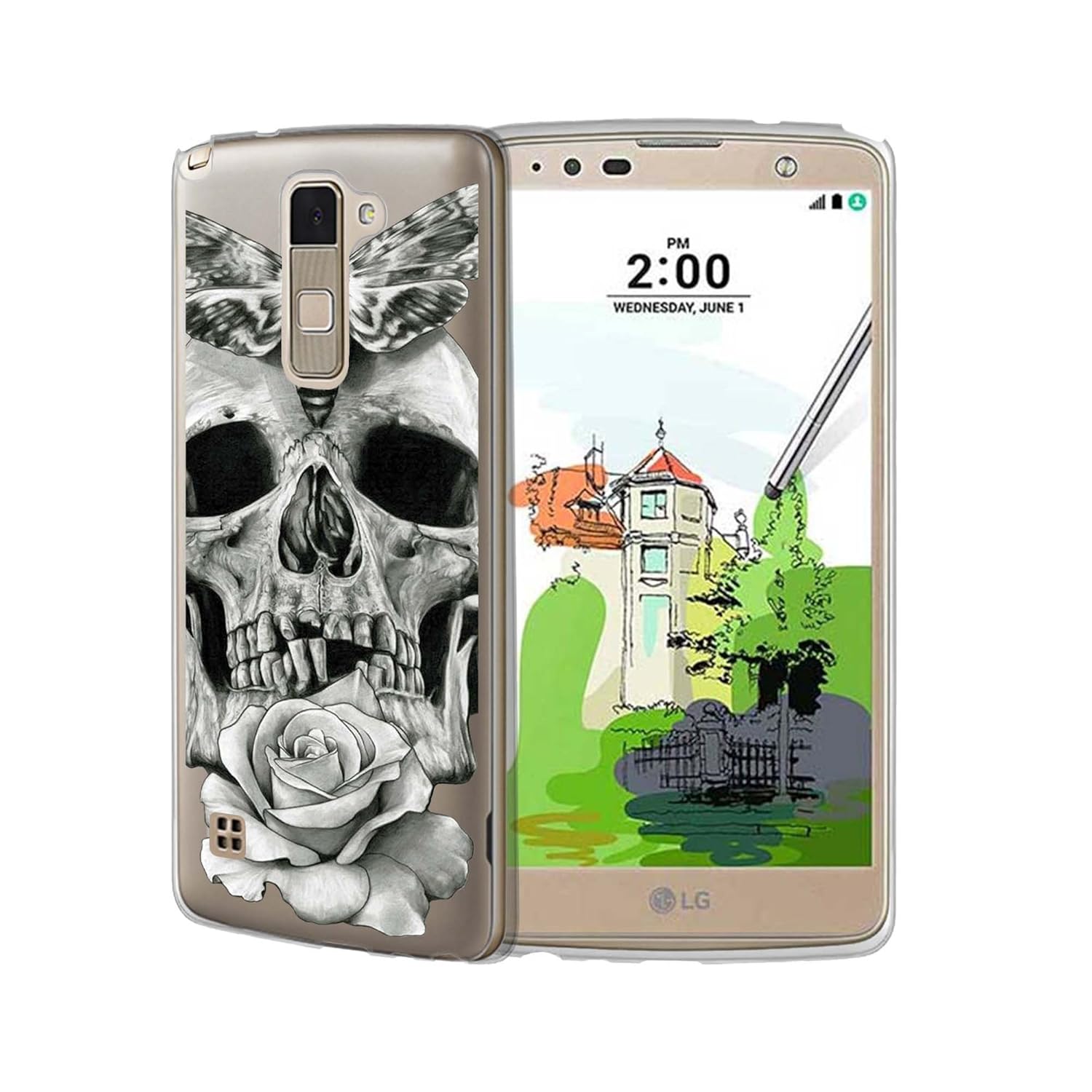 Best lg stylo 2 skull case