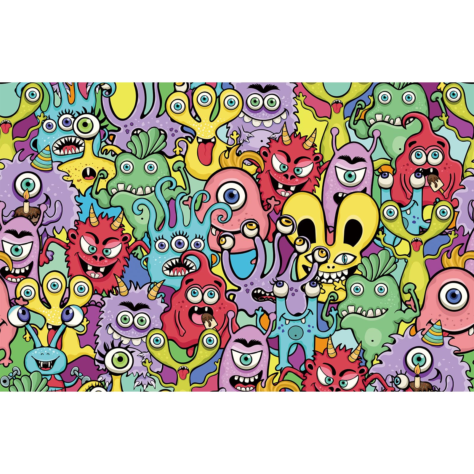 Jigsaw Puzzle for Adults 1000 Piece Monster Puzzles 1000 Pieces Challenging Puzzle Perfect for Game Nights 20 x 28 Inches — image 1