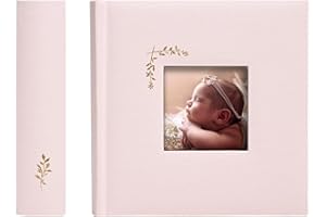 LA LENTE Elegant Linen Photo Album - 200 Acid-Free Pockets for 4x6 Pics - Perfect for Weddings & Gifts