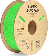 ELEGOO Rapid PLA Plus Filament 1.75mm Green 1KG 600mm/s Dimensional +/-0.02mm