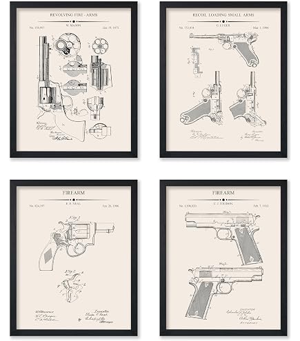 Amazon.com: Winchester Wall Art, Framed Patent Print of Winchester