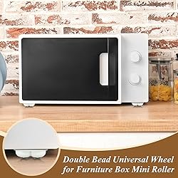 Honoson 16 Pcs Self Adhesive Caster Wheels