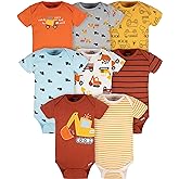 Gerber baby-boys 8-pack Short Sleeve Onesies Bodysuits