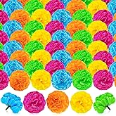 FFNIU Marigold Flower Heads, 50Pcs Colorful Artificial Flowers for DIY Marigold Garland Diwali Day of The Dead Halloween Wedding Party Home Decorations