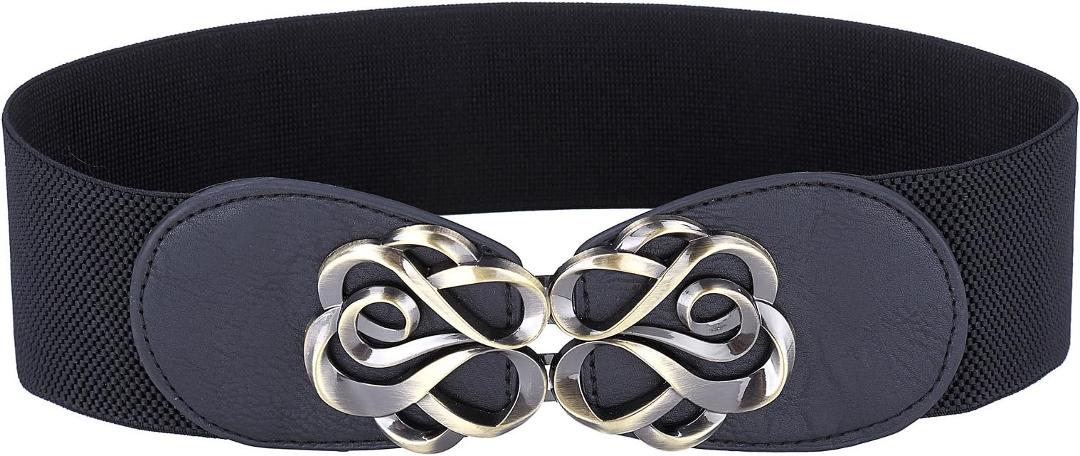 Women Stretchy Vintage Dress Belt Elastic Waist Cinch Belt CL413