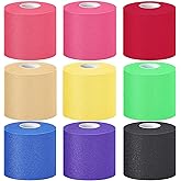 9 Rolls Pre-wrap Athletic Tape, Non-Adhesive Foam Underwrap Tape Sports Tape Wrap Breathable Bandage Tape for Ankles Wrists H