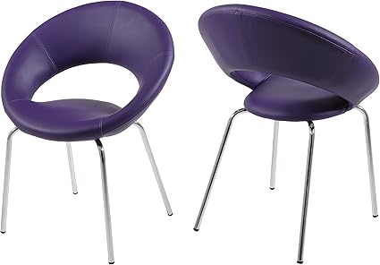 AC Design Furniture 48830 Esszimmerstuhl 2-er Set Thilde, Kunstleder
