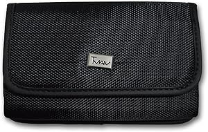 Horizontal Heavy Duty Rugged Canvas Belt Clip Case Cover Pouch Holster Apple iPhone 4 / iPhone 4S All Carriers, Including Verizon, Sprint, at&T ATT, T-Mobile, Virgin Mobile, etc