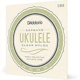 D'Addario Ukulele Strings Clear Nylon Soprano EJ65S, 4-String Set | D'Addario ukulele strings deliver warm tone, excellent intonation, tuning stability and long-lasting performance.