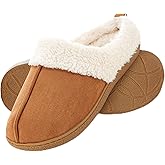Floopi House Slippers for Women, Fur Lined Clog Womens Slippers Cozy Memory Foam with Indoor & Outdoor Anti Skid Sole