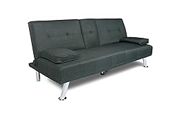 ERYE Linen Upholstered Futon Sofa Loveseat