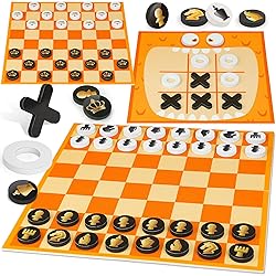 Coogam Chess and Checkers Board Game, 3-in-1 Tic