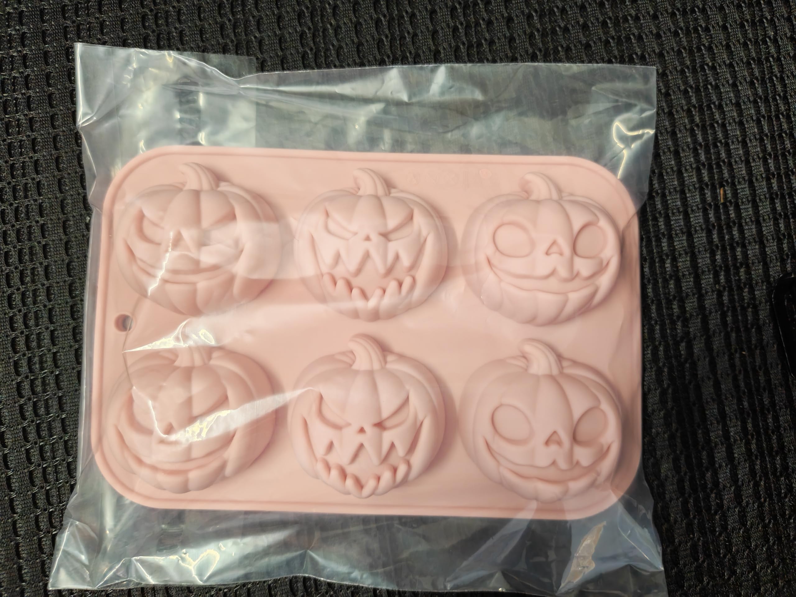 Photo 1 of (More Styles Optional) Fuehbur 2 Pack Halloween Creative Pumpkin Shape Silicone Candy Molds Set, 6 Cavities DIY Handmade Craft Soap Moulds Set for Soaps Making, Cake Baking, Chocolate Mould