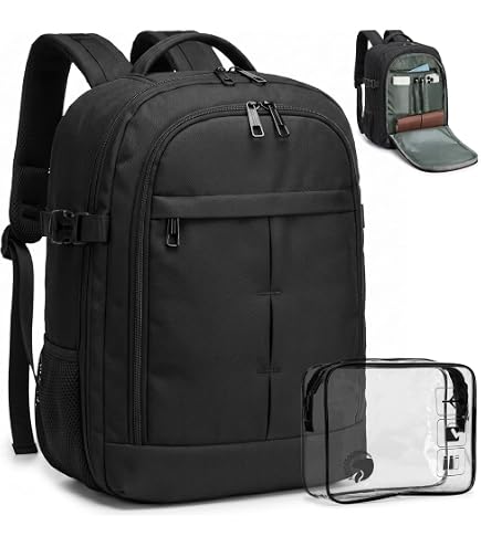 CabinFly Bellanca Air Canada And WestJet Personal Item Size Backpack Under Seat Carry-on Bag Flair Airlines Hand Luggage (Blue, 16x12x6In)