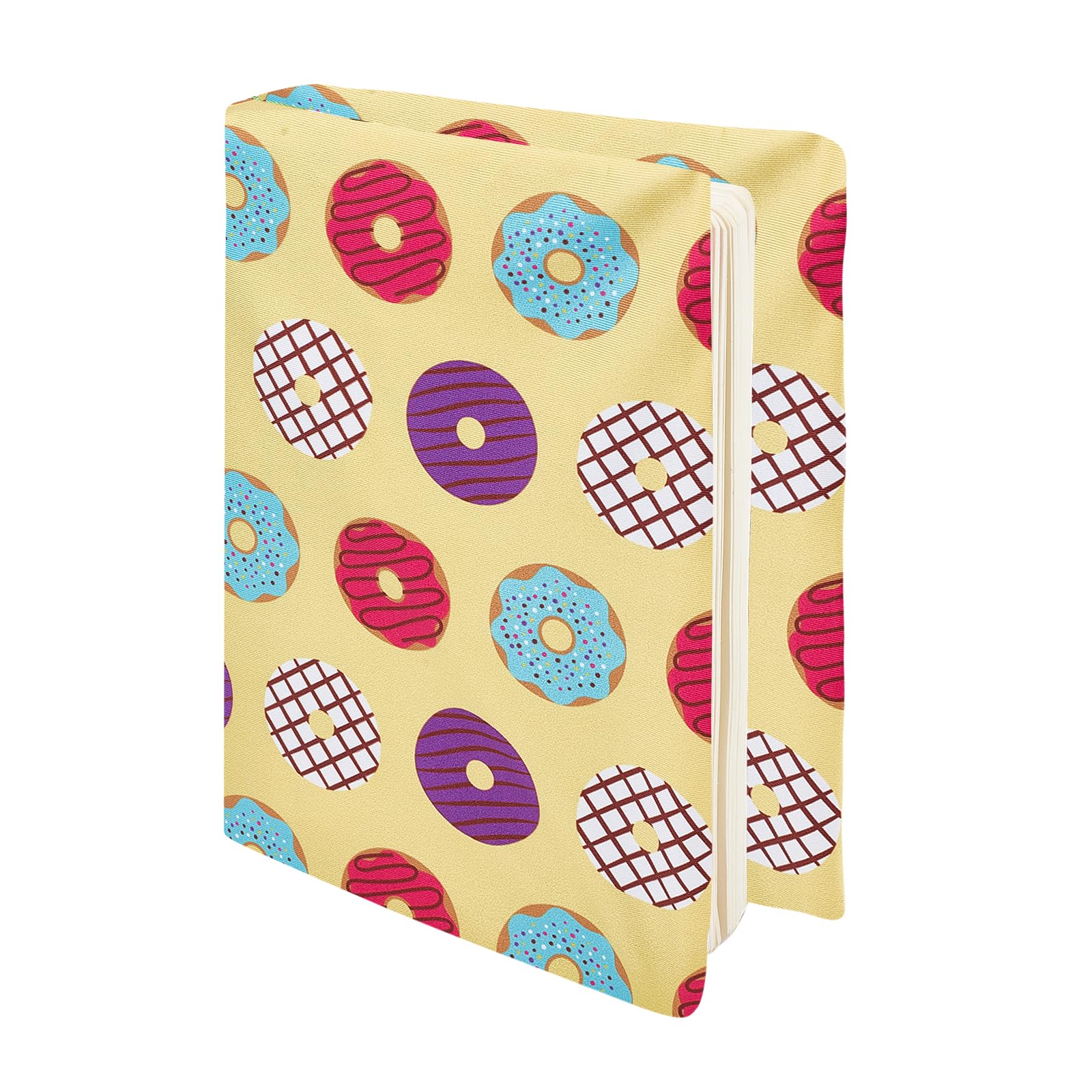 NICENEEDED Printed Stretchable Book Covers, Stretchy Book Protector Book Sleeve, Washable Stretch Paperback Hardcover Book Cover Elastic Fabric Book Sleeves for Book Lover