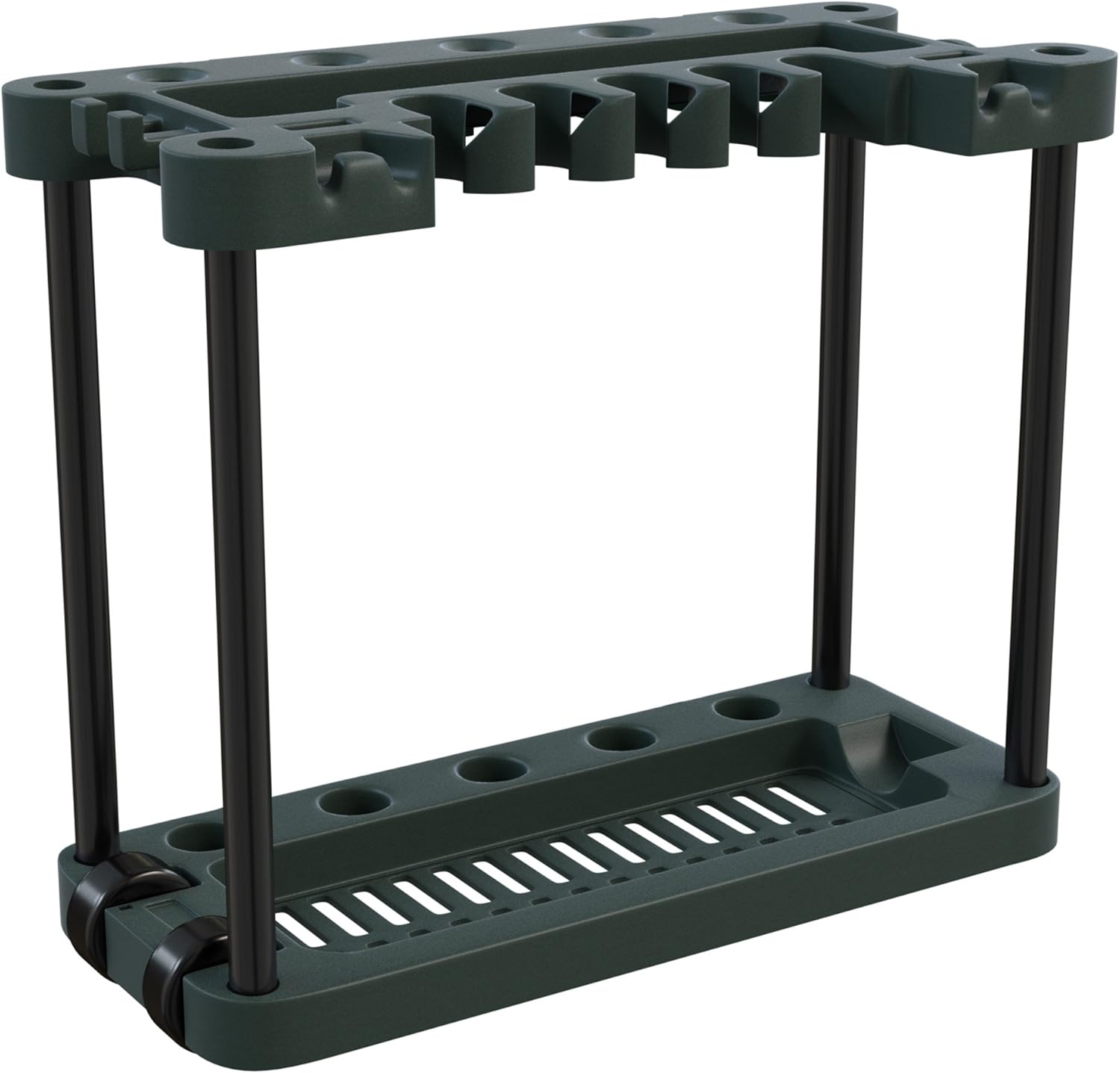 Stalwart Garden Tool Organizer – Portable Rolling Utility Rack with Wheels Holds 40 Yard Tools – Garage Organizers and Storage Home Essentials : Garden & Outdoor