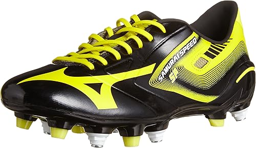 Amazon ミズノ ラグビーシューズ R1ga1410 メンズ ブラック イエロー 250 25cm ラグビー