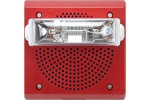 Wheelock ET70WP-2475W-FR Weatherproof Speaker Strobe, Red, Plastic Housing, Xenon Lamp, Clear Lens, Lexan Lens , Wall Mounting, Fire Lettering, 24vdc