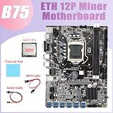 Lodokdre B75 ETH Miner Motherboard 12 PCIE to USB G620 CPU Cable Kit view 5