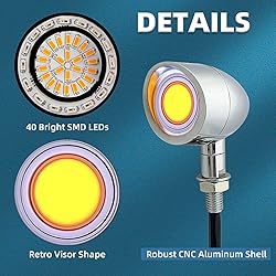 BOSYCY Motorcycle Turn Signals LED Front Lights 2