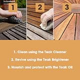 Furniture Clinic Garden Furniture Restoration Kit Teak Cleaner Brightener Oil view 4