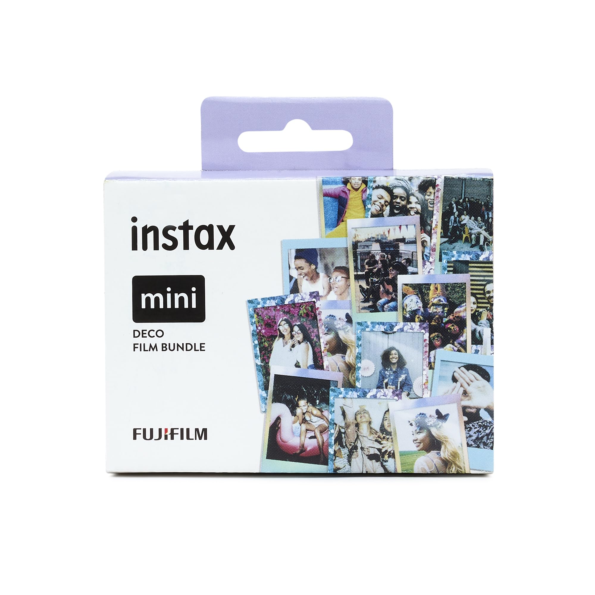 instax Limited edition 3 pack Deco mini film Bundle, Confetti, SKY Blue, Mermaid Borders, pack contains 3 x 10 shot film catridges — image 1