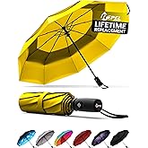 REPEL Windproof Travel Umbrella - Compact & Withstands Winds up to 85MPH , Strongest Premium Auto Folding Umbrella for Rain and Sun - Durable, Light & Portable for Women & Men , Fits Backpack & Cars