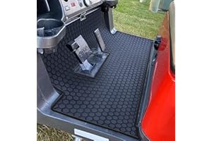Matericuo Golf Cart Floor Liner Mat Full Coverage Custom Fit for 2 and 2+2 Club Car Models Precedent 2004-2025/Onward & Tempo (2017-2025)/Villager & V4L (2019-2025