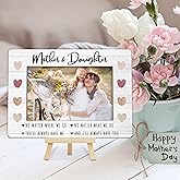 Kqfdr Mother & Daughter Picture Frame, Mother's Day Photo Frame Gift for Mom, Happy 1st Mothers Day, Birthday Gift for Table Decor Display (4x6-Horizontal) B01