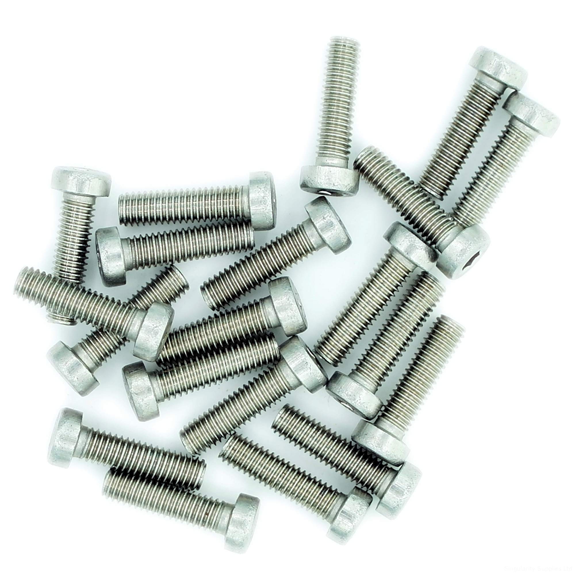 M4 (4mm x 60mm) Hex Socket Cap Screw (Bolt) (Low Head) - Stainless Steel (A2) (Pack of 20)