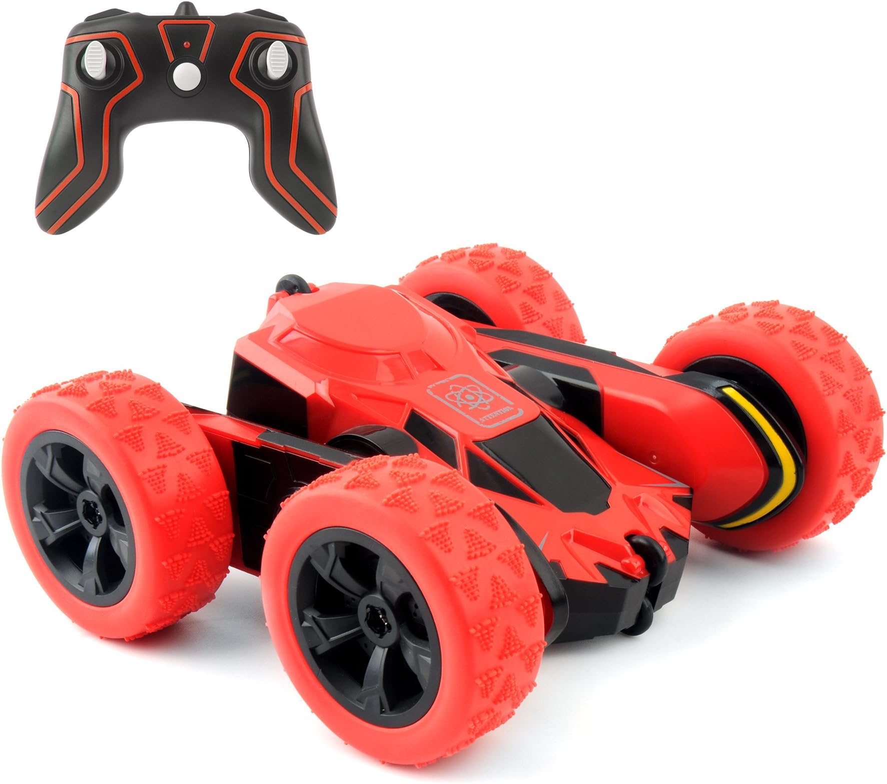 Trippix RC Stunt Cars, 4WD 2.4Ghz 1/28 Remote Control Off Road Toy Car, Double Sided 360° Rotatable Flippable High Speed Vehicle Toy for Kids, Teens & Adult