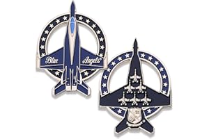 COINS FOR ANYTHING, INC F/A-18E Super Hornet Blue Angels US Navy Challenge Coin! Designed for Military Veterans - Officially Licensed Product Army Coin!