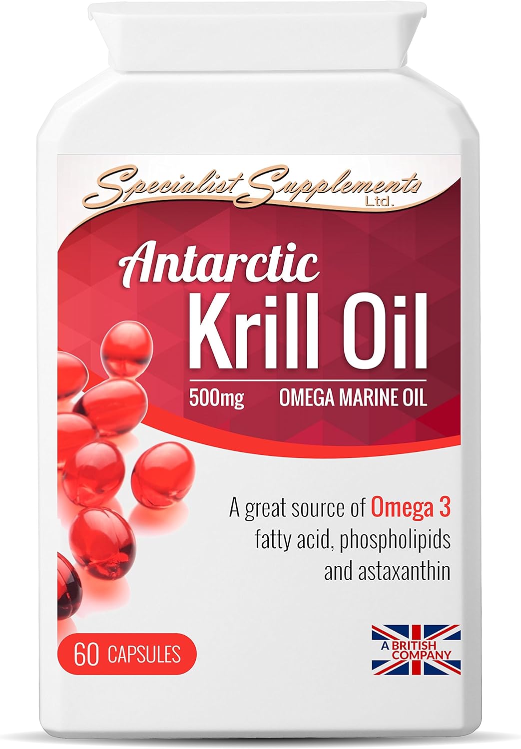 Specialist Supplements Antarctic Krill Oil 60 Gel Capsules Amazon.co